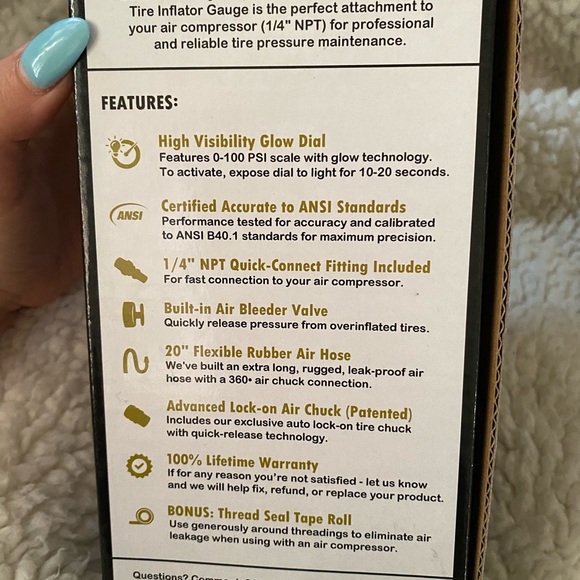 Tire inflator gauge - Picture 5 of 5